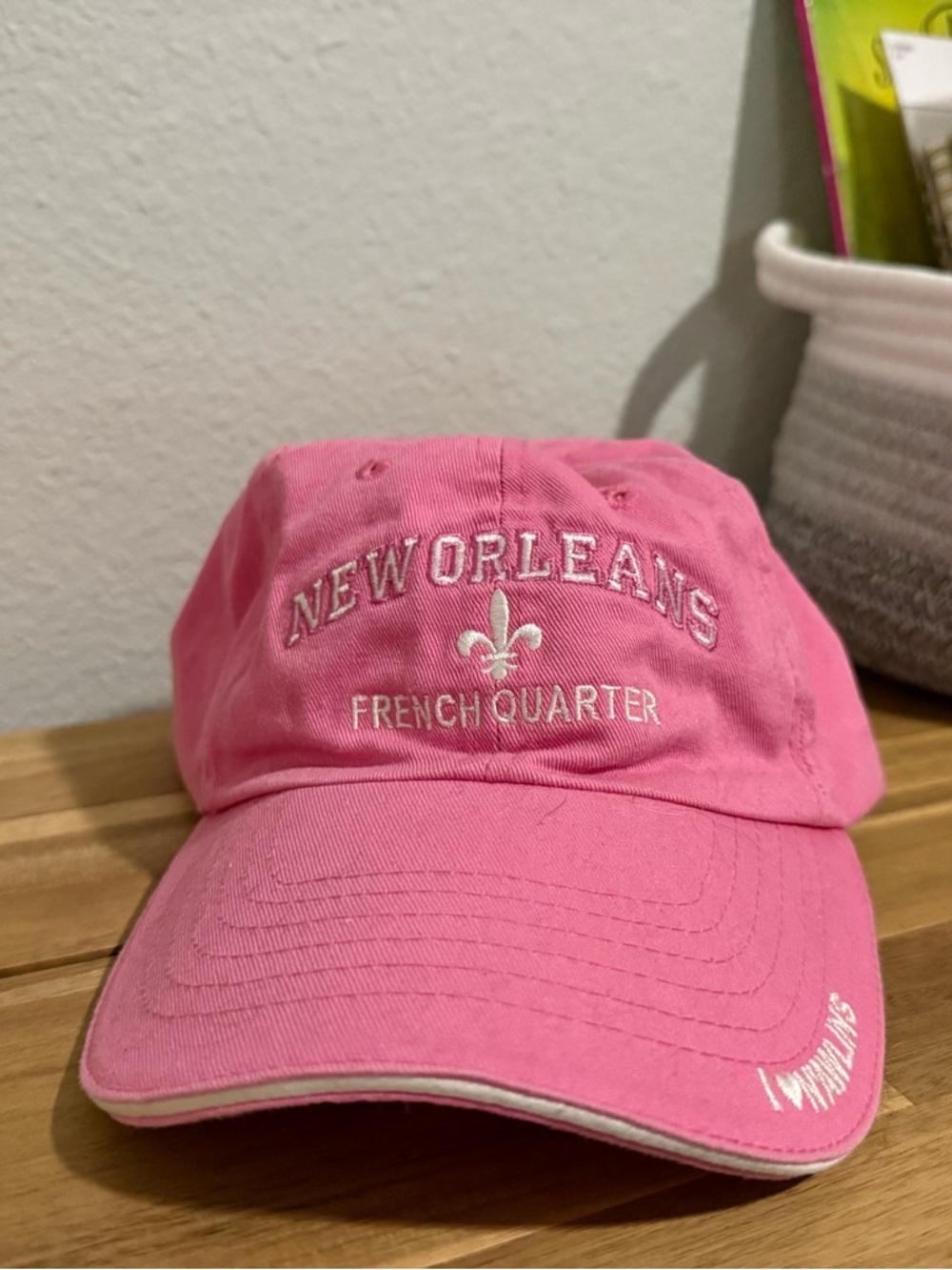 New Orleans French Quarter Pink Baseball Cap